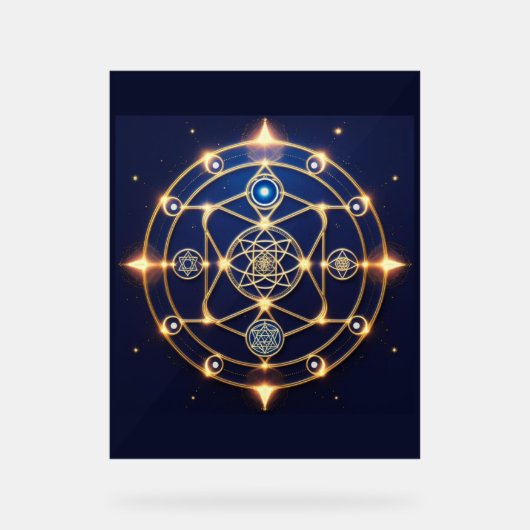 Divine Radiance – 5: Illuminated Universal Energy Acrylschild (Vorderseite)