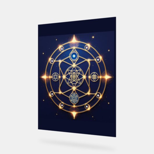 Divine Radiance – 5: Illuminated Universal Energy Acrylschild (Winkel)