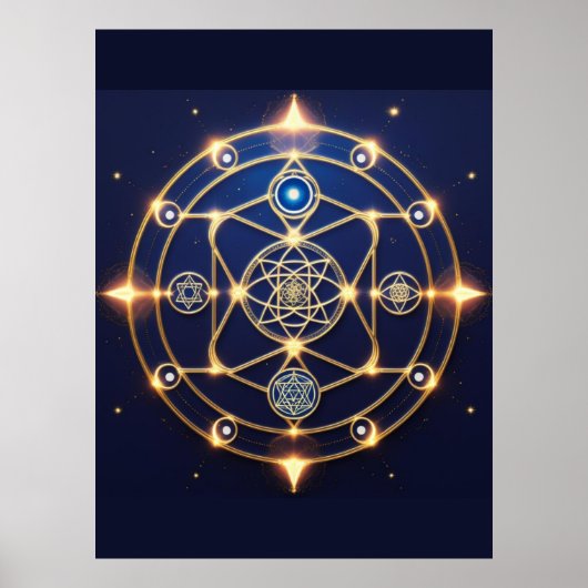 Divine Radiance – 5: Illuminated Universal Energy Poster (Vorne)