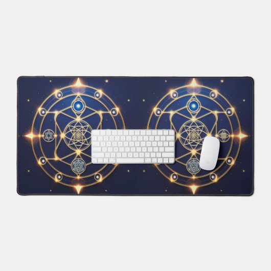 Divine Radiance – 5: Illuminated Universal Energy Schreibtischunterlage (Tastatur & Maus)