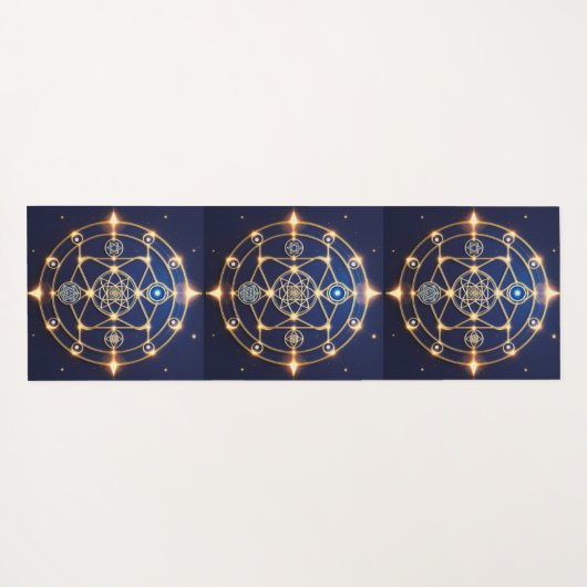 Divine Radiance – 5: Illuminated Universal Energy Yogamatte (Rückseite (Horizontal))