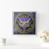 Divine Royal Victory Keramik Tile Quadratische Wanduhr (Zuhause)