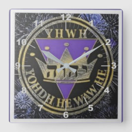 Divine Royal Victory Keramik Tile Quadratische Wanduhr