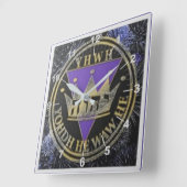 Divine Royal Victory Keramik Tile Quadratische Wanduhr (Winkel)