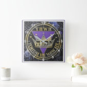 Divine Royal Victory Keramik Tile Quadratische Wanduhr (Zuhause)