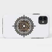 Divine Sacred Mandala - Black & Gold Trishul Case-Mate iPhone Hülle (Rückseite (Horizontal))