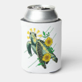 Divine Sea Turtle Sunflower Dosenkühler (Kanne Rückseite)