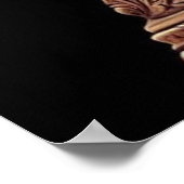 Divine Serene Krishna Flute Art Poster (Ecke)