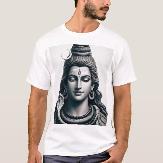 Divine Shiva: T - Shirt der Heiligen Energie (Vorderseite)