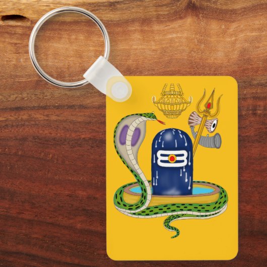 Divine Shivlingam Keychain – Sacred Mahadev Symbol Schlüsselanhänger (Vorderseite)
