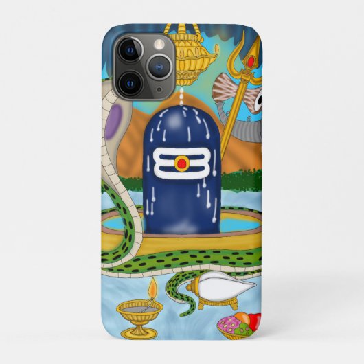 Divine Shivlingam Phone Cover – Spiritual Protecti (Rückseite)