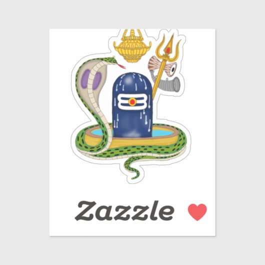 Divine Shivlingam Stickers – Sacred Lord Shiva Art Aufkleber (Blatt)