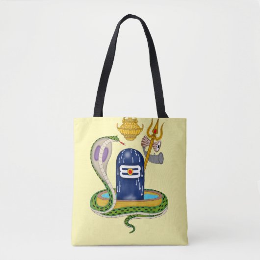 Divine Shivlingam Tote Bag – Spiritual Vibes Every Tasche (Vorderseite)