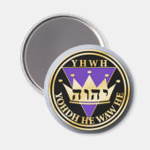 DIVINE-SIEGEL-Goldmagnet Magnet (Vorderseite/Rückseite)