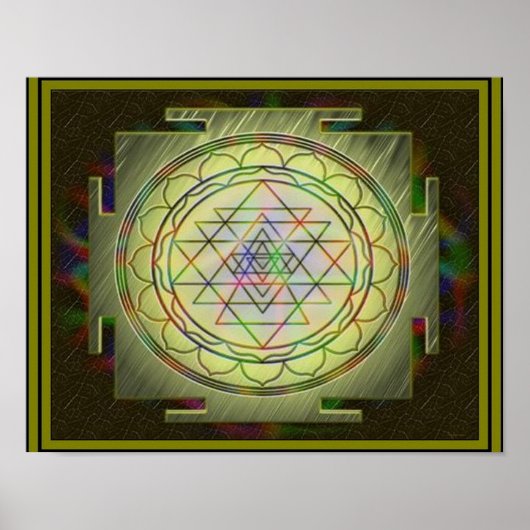 Divine Sri Yantra10 Poster (Vorne)