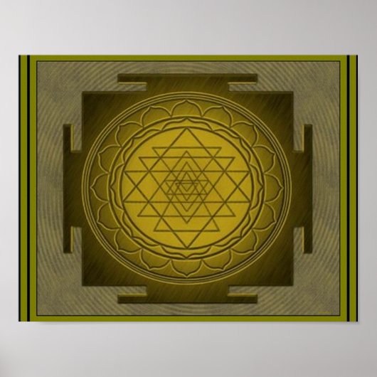 Divine Sri Yantra8 Poster (Vorne)