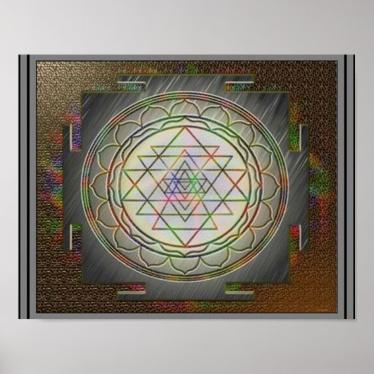 Divine Sri Yantra9 Poster (Vorne)