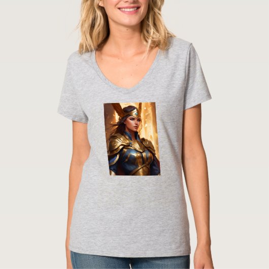 "Divine Valkyrie Athena: Wächter der Herrlichkeit" T-Shirt (Vorderseite)