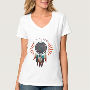 "Divine Vibes" T-Shirt - Boho Traumfänger Design