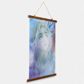 Divine Whisper Wandteppich Mit Holzrahmen (Gewinkelt)