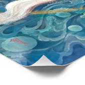 Divine White Tiger of the Moonlit Ring Poster (Ecke)