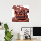 Divinely Decadent Chocolate Brownie Poster - SRF (Heimbüro)
