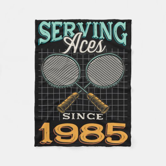 Diving Aces seit 1985 Badminton Lover 40. Geburtst Fleecedecke (Vorderseite)
