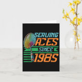 Diving Aces seit 1985 Badminton Lover 40. Geburtst Karte (Gelbe Blume)