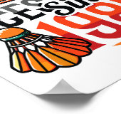 Diving Aces seit 1985 Badminton Lover 40. Geburtst Poster (Ecke)