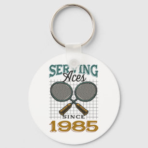 Diving Aces seit 1985 Badminton Lover 40. Geburtst Schlüsselanhänger