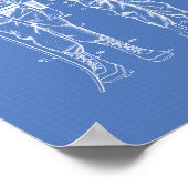 Diving Anzug 1945 - Kunstkonzept Poster (Ecke)