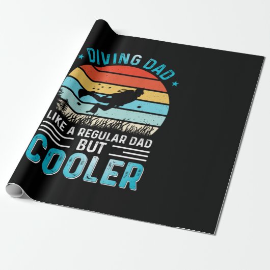 Diving Dad Geschenkpapier (Ungerollt)