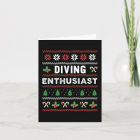 Diving Enthusiast Ugly Christmas Sweater Gift