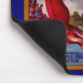 Diving Girl Äpfel Mousepad (Ecke)