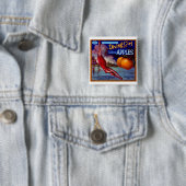 Diving Girl California Button (Beispiel)