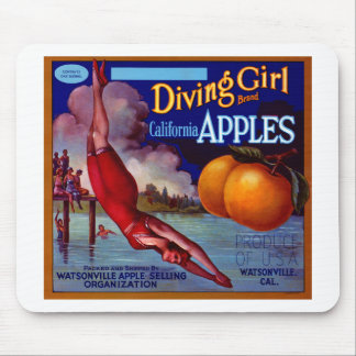 Diving Girl California Mousepad
