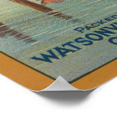 Diving Girl California Poster (Ecke)