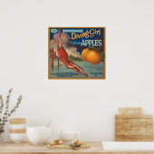 Diving Girl California Poster (Küche)