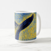 Diving Humpback van Gogh style mugs Kaffeetasse (VorderseiteRechts)