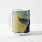Diving Humpback van Gogh style mugs Kaffeetasse (Vorderseite Links)