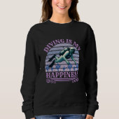 diving is my happiness sweatshirt (Vorderseite)
