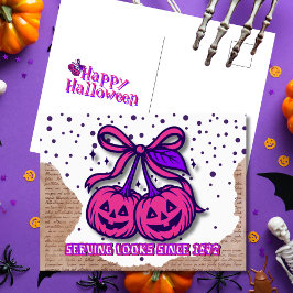 Diving Looks seit 1692 Pink Pumpkin Coquette Feiertagspostkarte