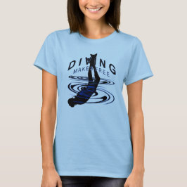 Diving Makes Free - Taucherlogo T-Shirt
