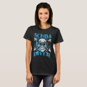 Diving Scuba Diver in Deep Sea and Sea T-Shirt (Vorne ganz)