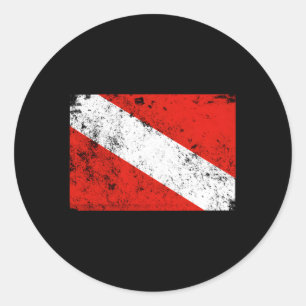 Diving Scuba Diving Runder Aufkleber