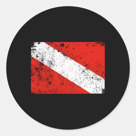 Diving Scuba Diving Runder Aufkleber (Vorderseite)