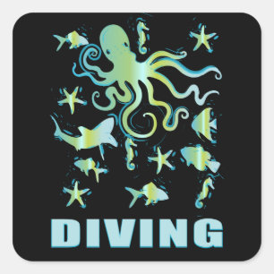 DIVING - SCUBA DIVING STICKER