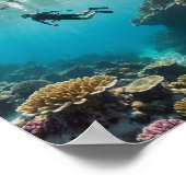 diving the reef poster (Ecke)