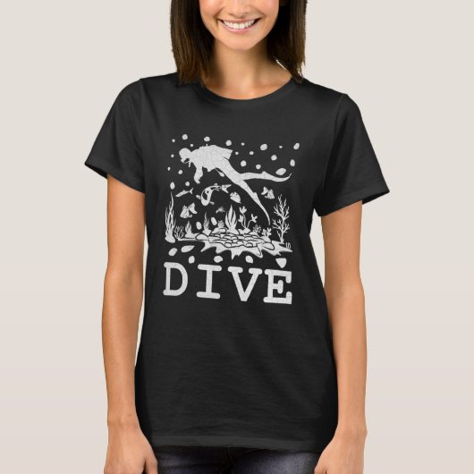 Diving under Water Scuba Dive Scuba Diver Scuba Di T-Shirt (Vorderseite)