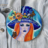 Divinia Colorful Halloween Hexe von Renee Lavoie Button (Beispiel)